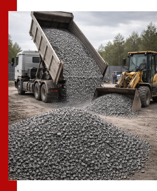 Доставка и продажа щебня гранитного в Магадане