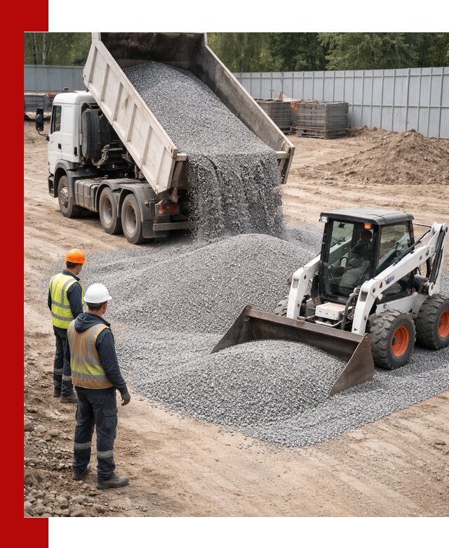 Доставка и продажа гранитного щебня фракции 0-5 в Магадане