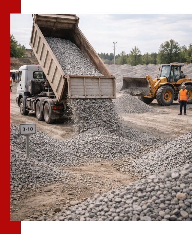 Гранитный щебень фракции 3–10: доставка и продажа в Магадане