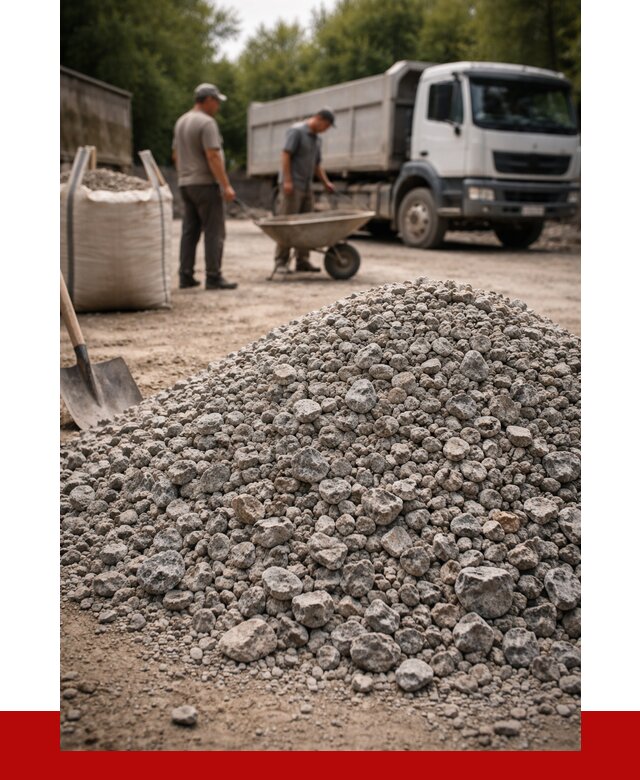 Гранитный щебень фракция 20-40 в Магадане от 3271 руб. ПРОНЕРУДМгд