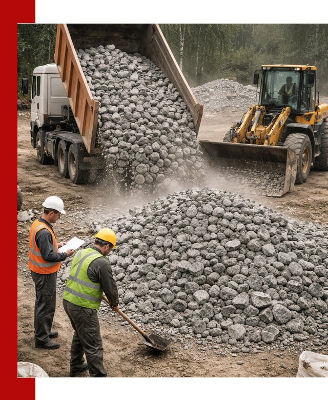 Гранитный щебень фракция 70-150 доставка в Магадане