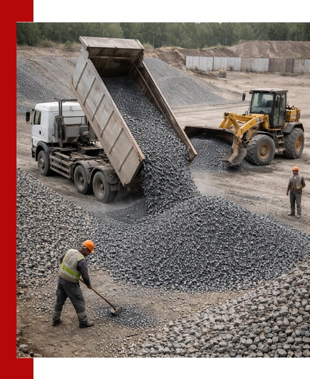 Щебень габбро-диабаз фр. 5-20 с доставкой в Магадане