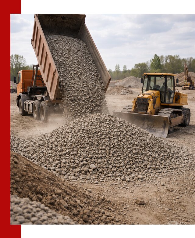 Доставка гравийного щебня фракции 40-70 в Магадане
