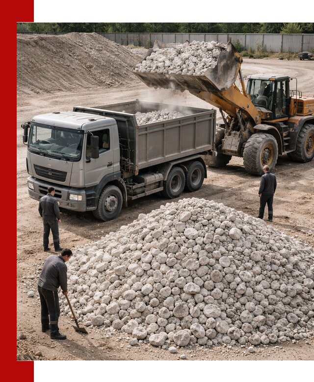 Известняковый щебень фракция 70–150 с доставкой в Магадане