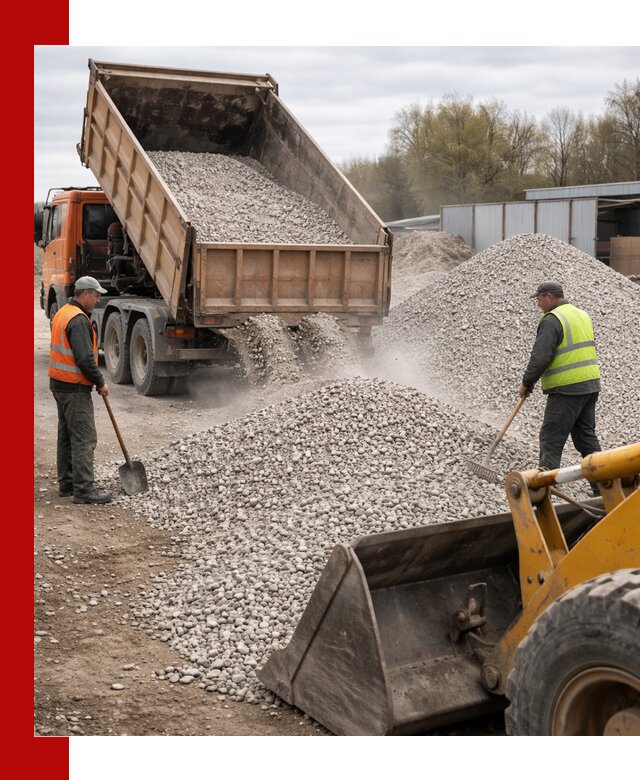 Доломитовый щебень фракции 5-20 с доставкой в Магадане