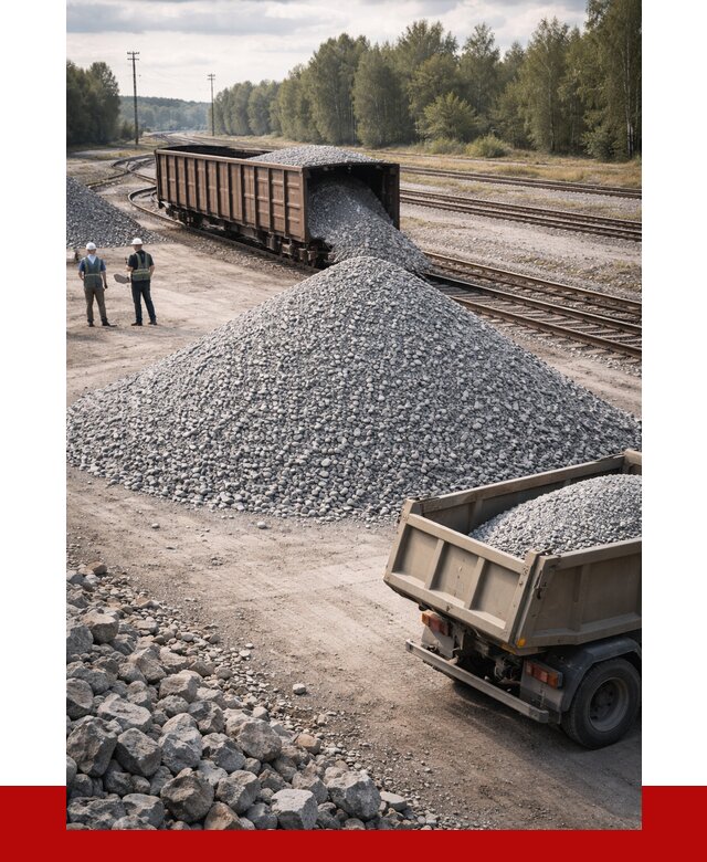 Железнодорожный щебень 20-60 в Магадане от 1738 р. | ПРОНЕРУДМгд