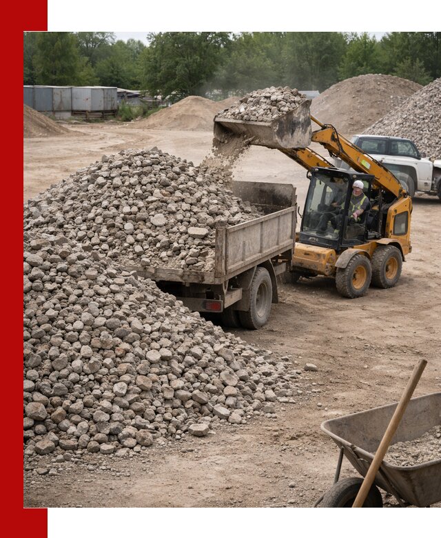 Доставка вторичного щебня в Магадане для строительных работ
