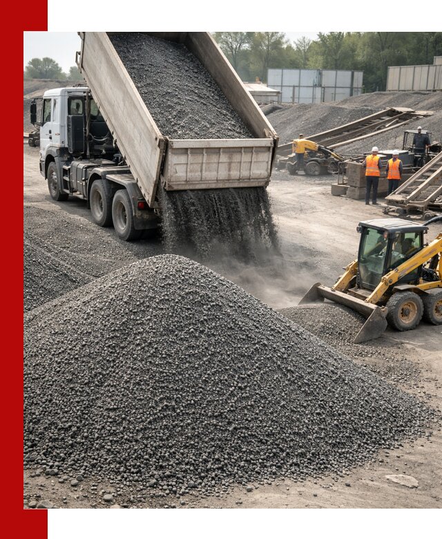 Вторичный щебень фракция 0–5 с доставкой в Магадане