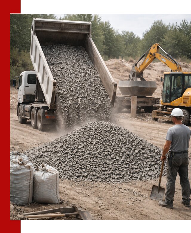 Доставка и продажа бетонного щебня в Магадане