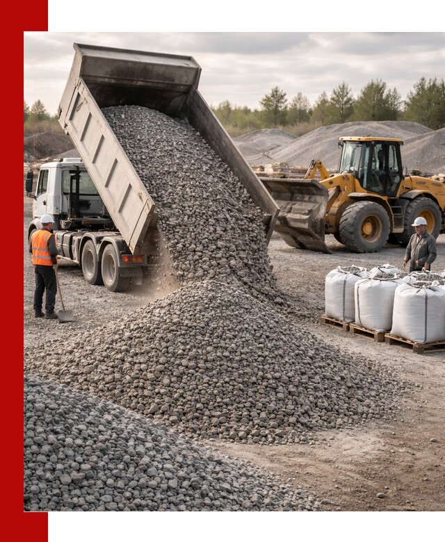 Бетонный щебень фракция 5–20 с доставкой в Магадане