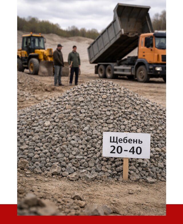 Бетонный щебень фракция 20-40 в Магадане от 2505 р. | ПРОНЕРУДМгд