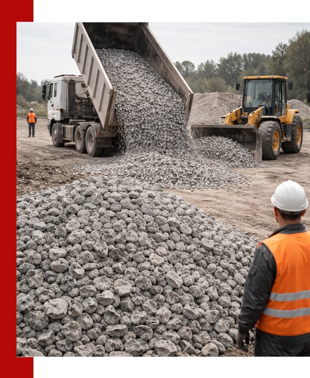 Доставка бетонного щебня фракции 20-40 в Магадане