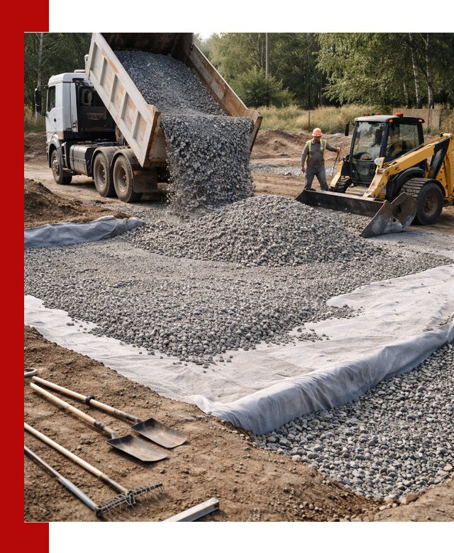 Щебень для фундамента с доставкой в Магадане