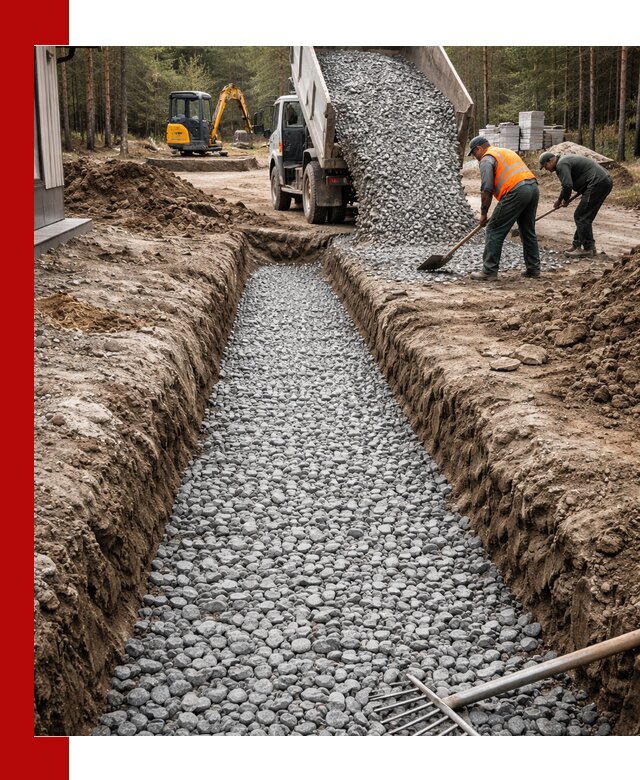 Щебень для дренажа с доставкой в Магадане высокого качества