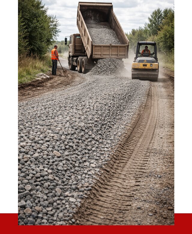 Щебень для отсыпки дороги в Магадане от 2760 р. ПРОНЕРУДМгд