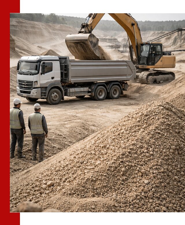 Карьерный крупнозернистый песок с доставкой в Магадане