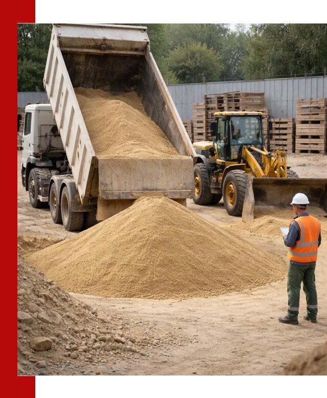 Доставка карьерного мелкозернистого песка в Магадане
