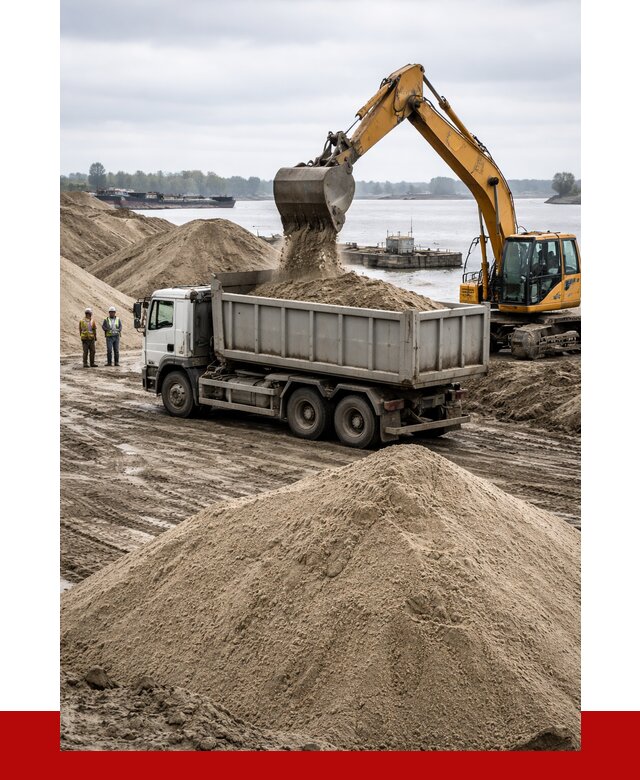 Купить речной песок навалом в Магадане от 1840 р., ПРОНЕРУДМгд