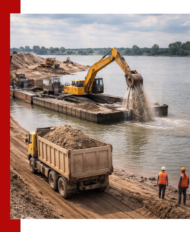 Намывной песок с доставкой в Магадане оптом и в розницу