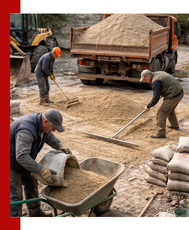Поставка песка для стяжки в Магадане с быстрой доставкой