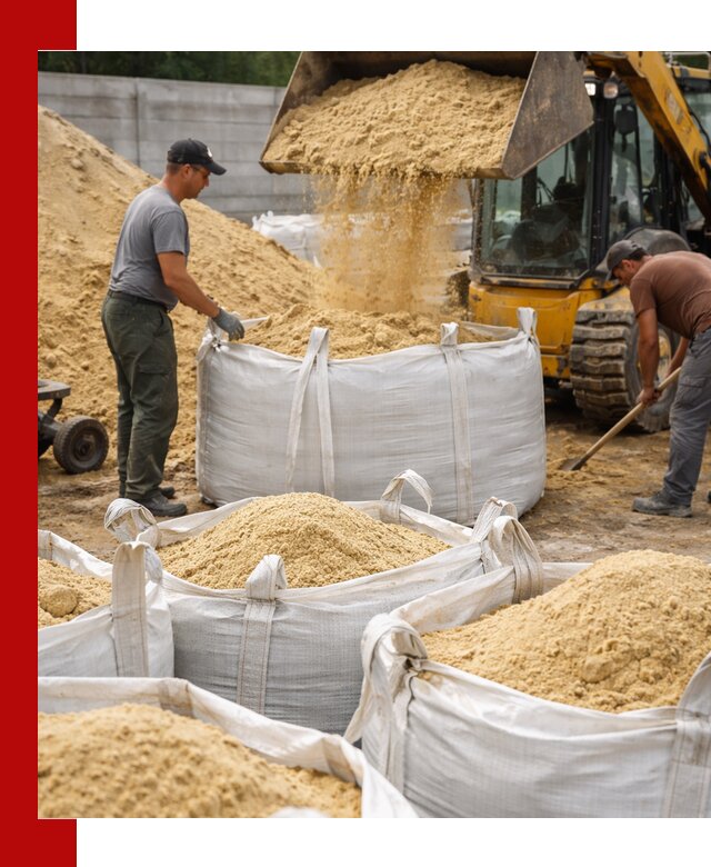 Поставка качественного песка для кладки в Магадане