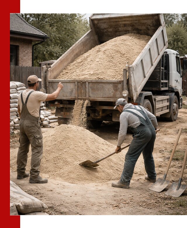 Песок для штукатурки с доставкой в Магадане качественный и чистый