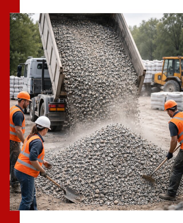 Доставка гравия и камня в Магадане оптом и в розницу