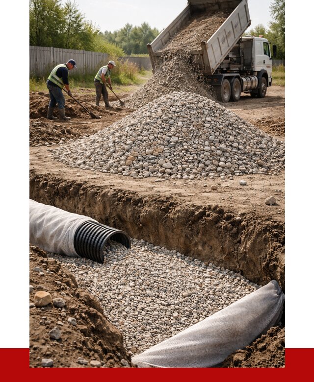 Гравий для дренажа в Магадане от 2249 р., доставка ПРОНЕРУДМгд