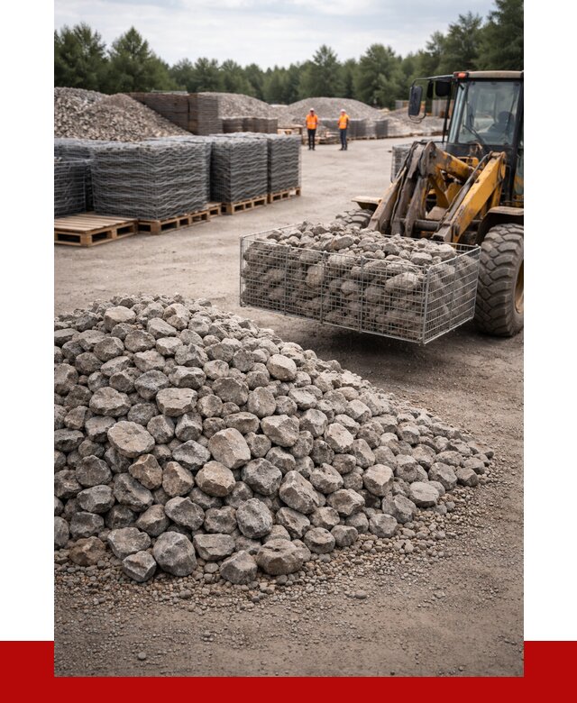 Камень для габионов фракция 70-150 в Магадане от 4294 р. | ПРОНЕРУДМгд