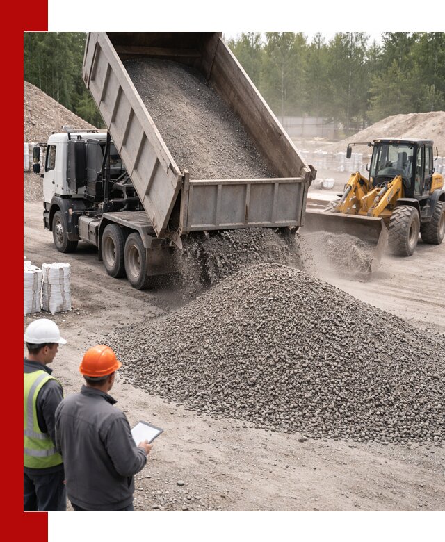 Доставка и продажа гранитного отсева 0-10 в Магадане