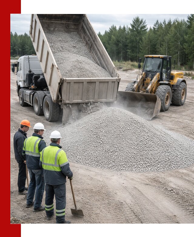 Известняковый отсев 0-5 доставка в Магадане быстро и выгодно