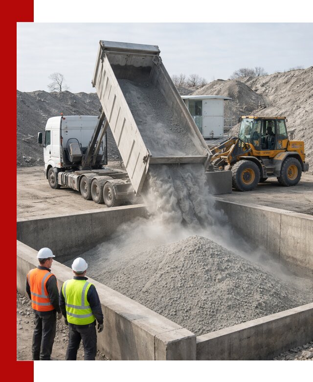 Доставка цемента навалом в Магадане крупными партиями