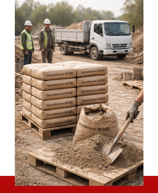 Пескобетон М300 в Магадане с доставкой от 4754 р. за куб | ПРОНЕРУДМгд