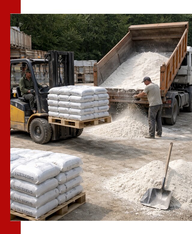 Доставка строительной извести оптом и в розницу в Магадане