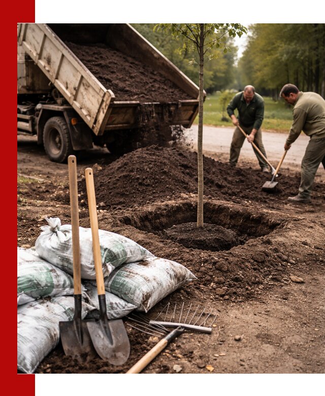 Грунт для посадки деревьев в Магадане — доставка и подготовка почвы