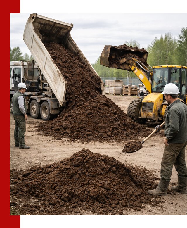 Доставка торфа оптом и в мешках в Магадане