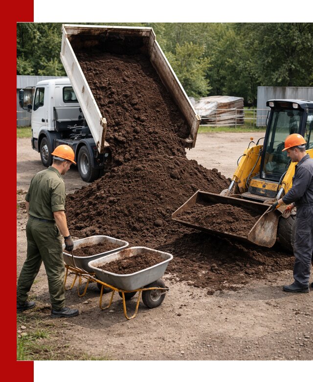 Доставка торфо-земляной смеси в Магадане для огорода и ландшафта