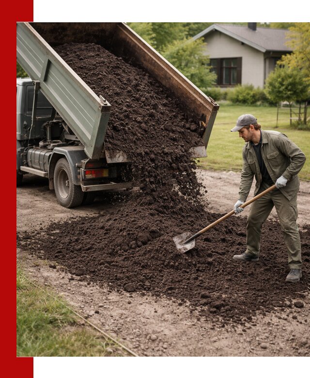 Чернозем для газона с доставкой в Магадане быстро и качественно