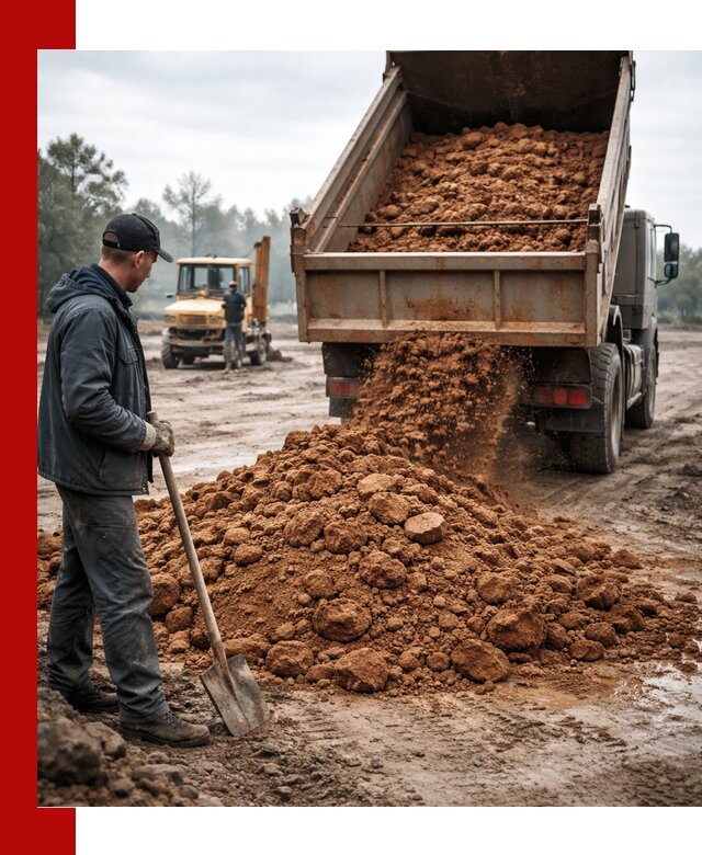 Глина для засыпки в Магадане с доставкой самосвалами