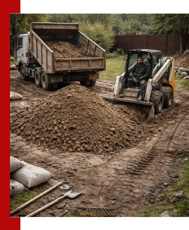 Суглинок для планировки участков в Магадане с доставкой и выгрузкой