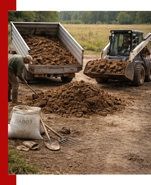 Доставка конского навоза в Магадане с разгрузкой и доставкой на объект