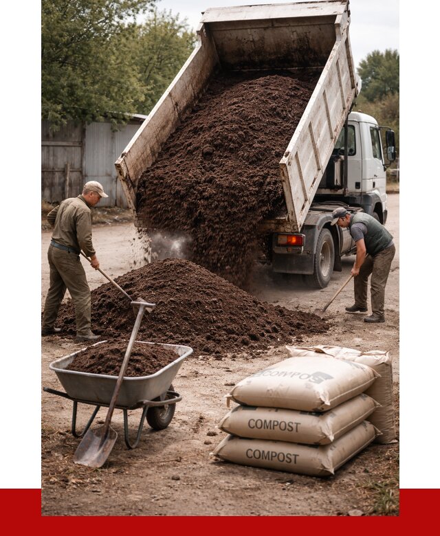 Купить компост в Магадане от 4294 р. за куб с доставкой | ПРОНЕРУДМгд