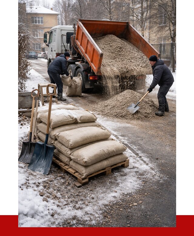 Противогололедные материалы оптом в Магадане от 4294 р. | ПРОНЕРУДМгд