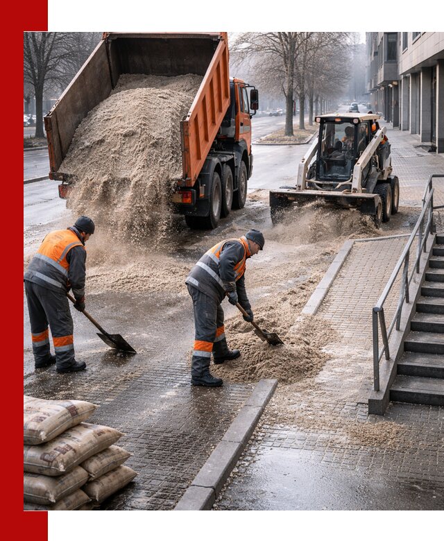 Поставка противогололедных материалов в Магадане