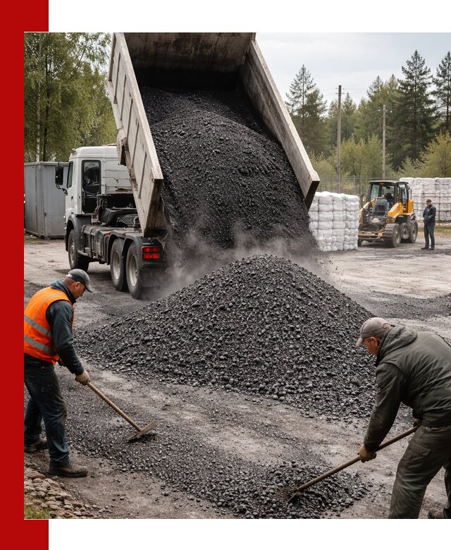 Доставка и продажа асфальтного гранулята в Магадане