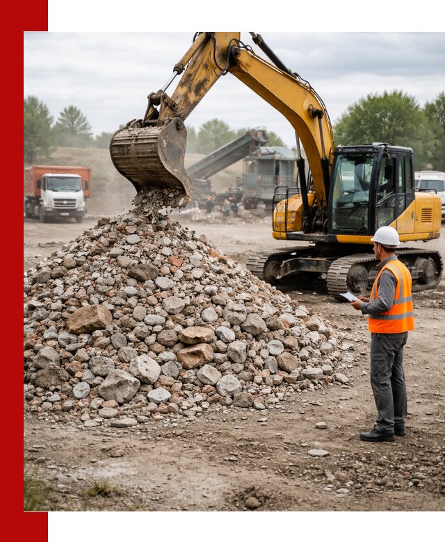 Доставка и вывоз строительного боя в Магадане