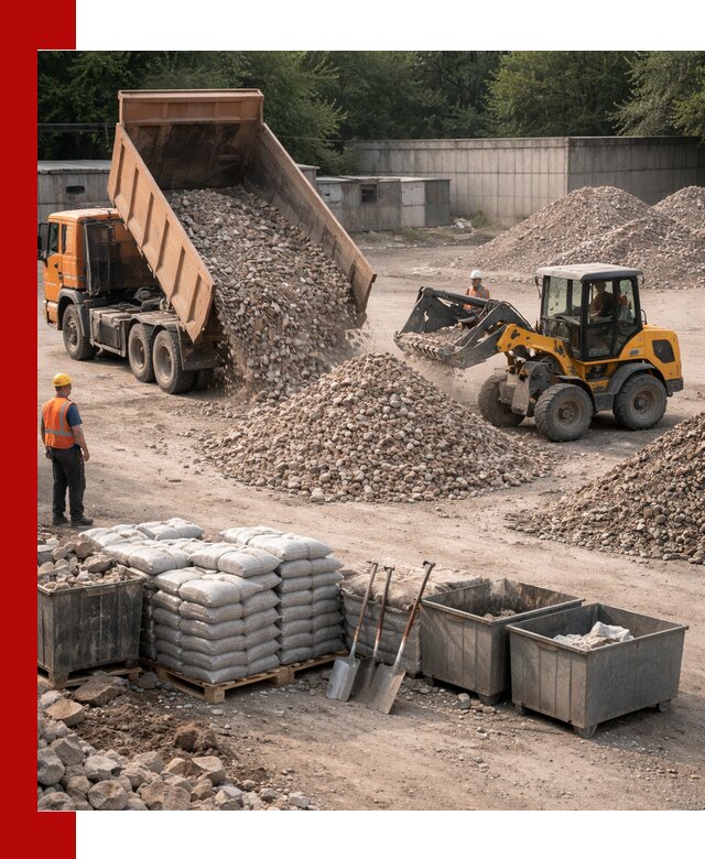 Вторичные материалы для отсыпки в Магадане — поставка и доставка