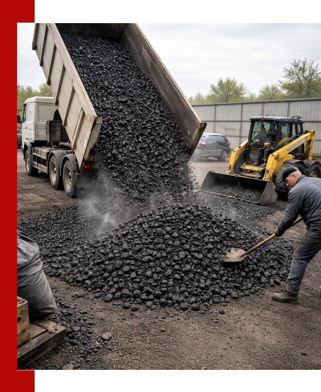 Доставка угля орех в Магадане оптом и в розницу