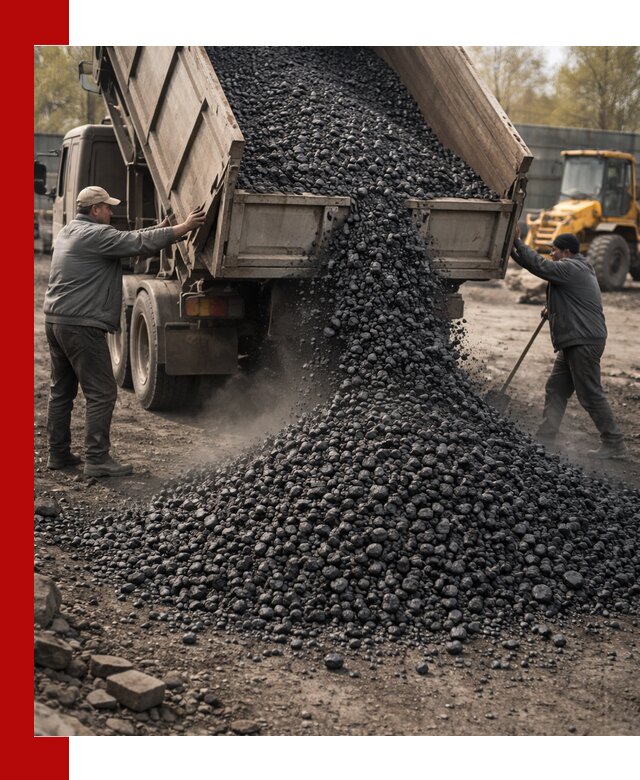 Доставка угля семечка самосвалами в Магадане