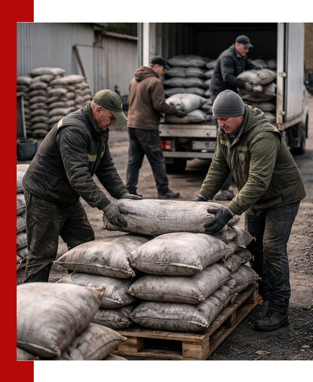 Доставка угля в мешках по выгодным ценам в Магадане